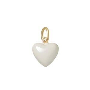 Roxane Assoulin The Mini Puffy Heart Charms Cream Ivory